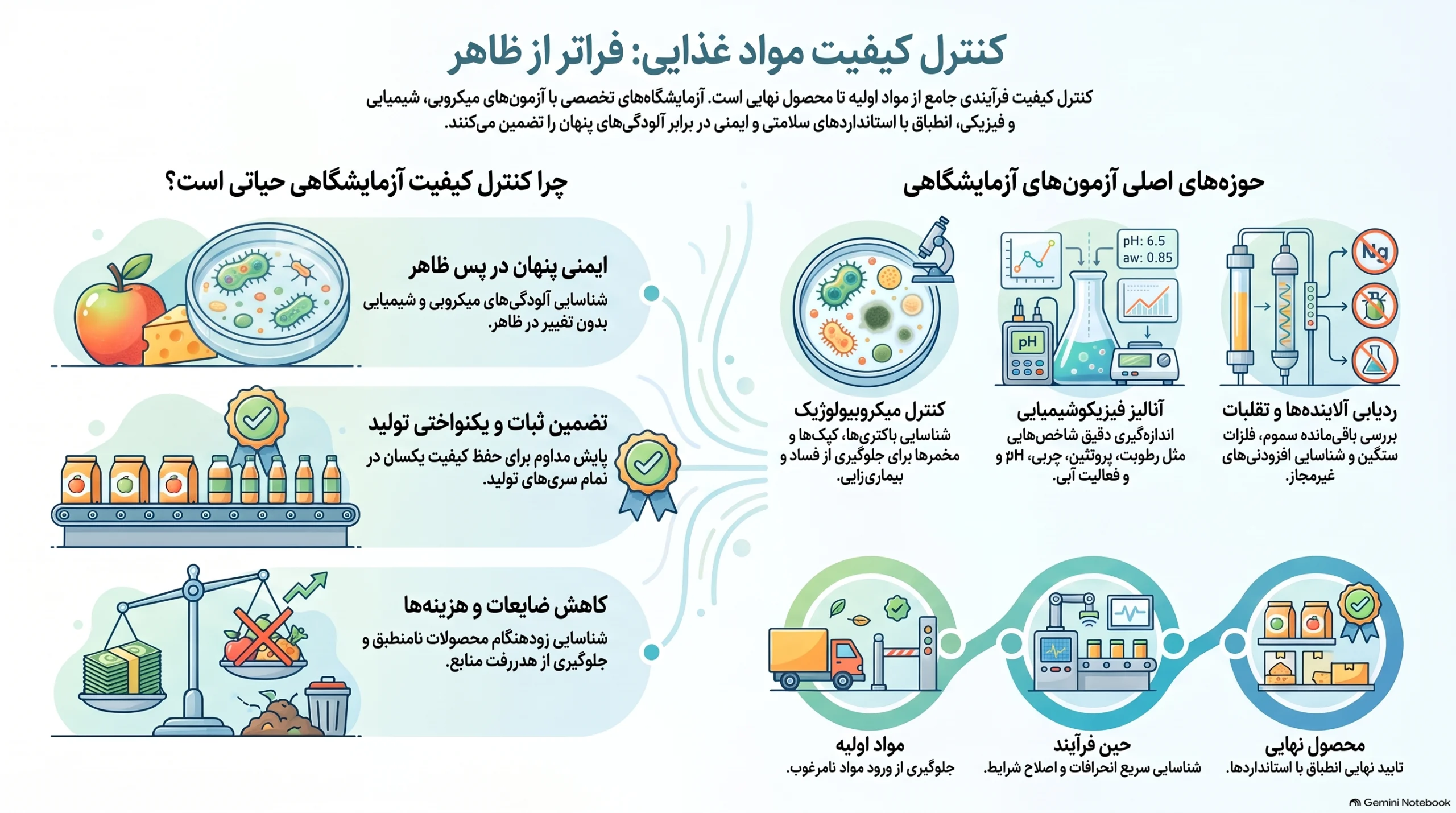 کنترل کیفیت مواد غذایی (Food Quality Control)